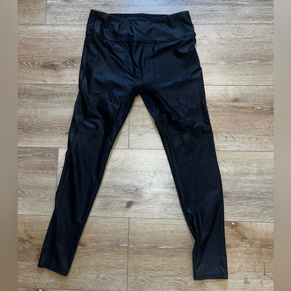 Retro Gong faux leather leggings XL